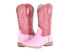 Roper Kids Ostrich Vamp With Contrast Shaft (big Kid) (pink) Cowboy Boots