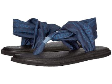 Sanuk Yoga Sling 2 Prints (blue Heaven Shibori Stripes) Women's Sandals