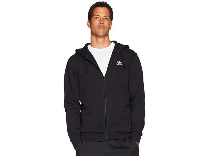 Adidas Originals Trefoil Fleece Hoodie (black) Men's Sweatshirt