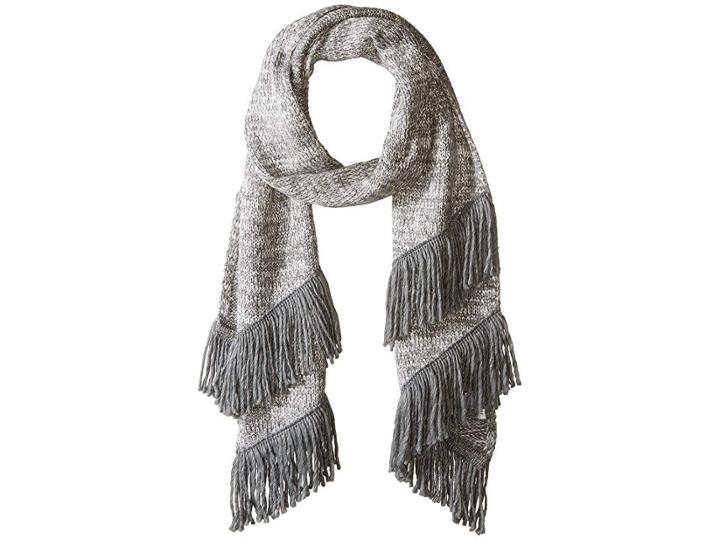 Rebecca Minkoff Subtle Mouline Muffler (light Heather Gray/ivory/light Heather Gray) Scarves