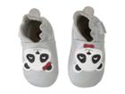 Bobux Kids Soft Sole Panda (infant) (silver) Girl's Shoes