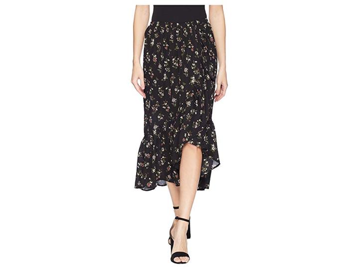 B Collection By Bobeau Emer Wrap Ruffle Skirt (ditsy Floral) Women's Skirt