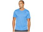 Nike Legend 2.0 Short Sleeve Tee (light Game Royal Heather/black) Men's T Shirt