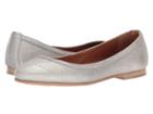 Frye Carson Ballet (silver Metallic) Women's Flat Shoes