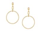 French Connection Link Frontal Hoop Earrings (gold) Earring