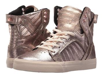 Supra Kids Skytop (little Kid/big Kid) (rose Gold/whisper Pink) Kids Shoes