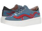 Shellys London Harper (denim) Women's Lace Up Casual Shoes