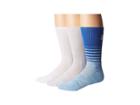 Under Armour Ua Phenom Twisted Crew 3-pack (carolina Blue/assorted) Crew Cut Socks Shoes
