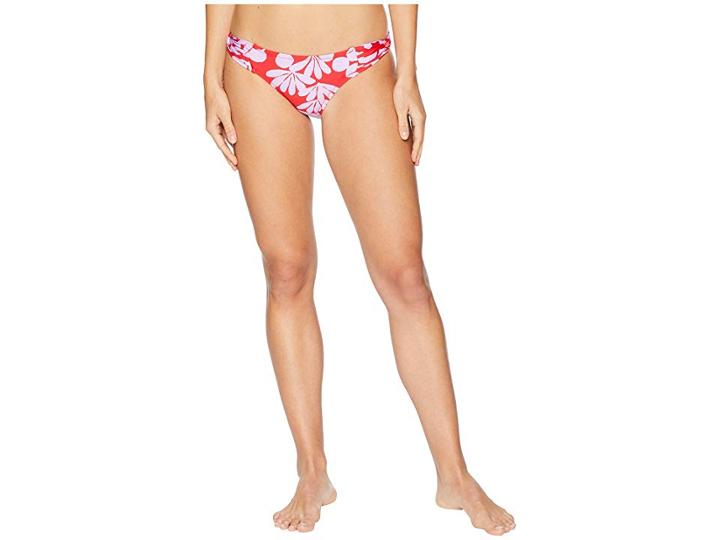 Trina Turk Bali Blossoms Twist Side Hipster Bottom (red) Women's Swimwear