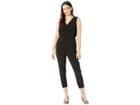 Taylor Sleeveless Tapered Leg Jumpsuit (black) Women's Jumpsuit & Rompers One Piece