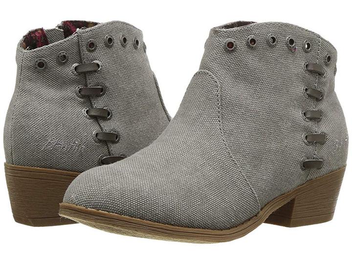 Blowfish Kids Shuup-k (little Kid/big Kid) (steel Grey Gaucho Rancher Canvas) Girls Shoes