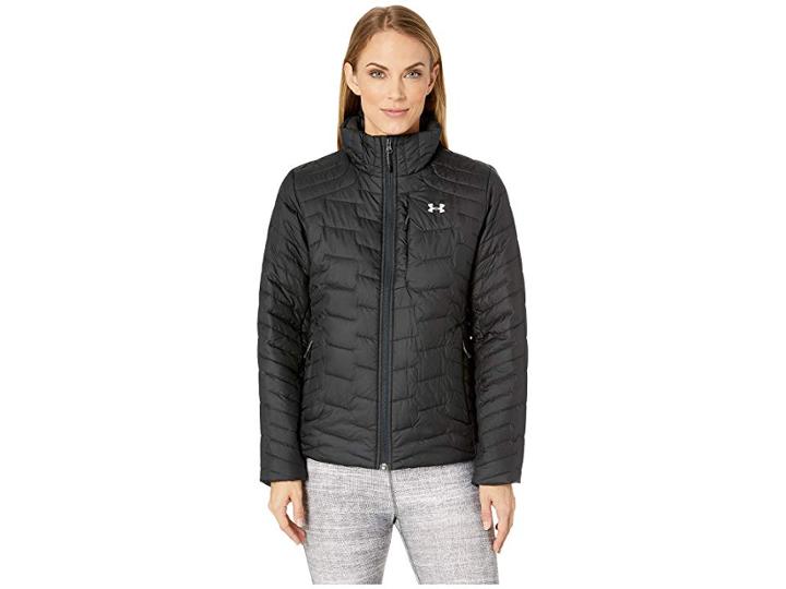 Under Armour Ua Coldgear Reactor Jacket (black/black/ghost Gray) Women's Coat