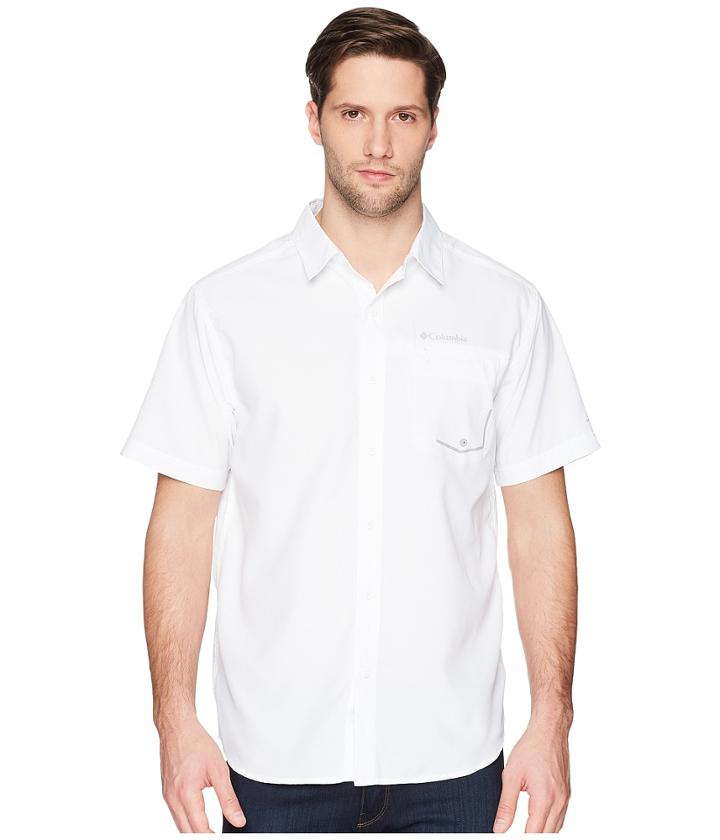 Columbia Twisted Creek Short Sleeve Top (white) Men's Short Sleeve Button Up