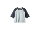 Chaser Kids Extra Soft Jersey Flounce Sleeve Baseball Raglan Tee (toddler/little Kids) (waterfall/shark) Girl's T Shirt