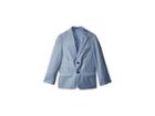Calvin Klein Kids Striated Sharkskin Jacket (big Kids) (medium Blue) Boy's Coat