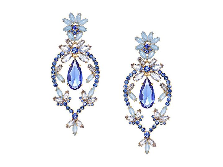 Kate Spade New York Flora Statement Earrings (blue Multi) Earring