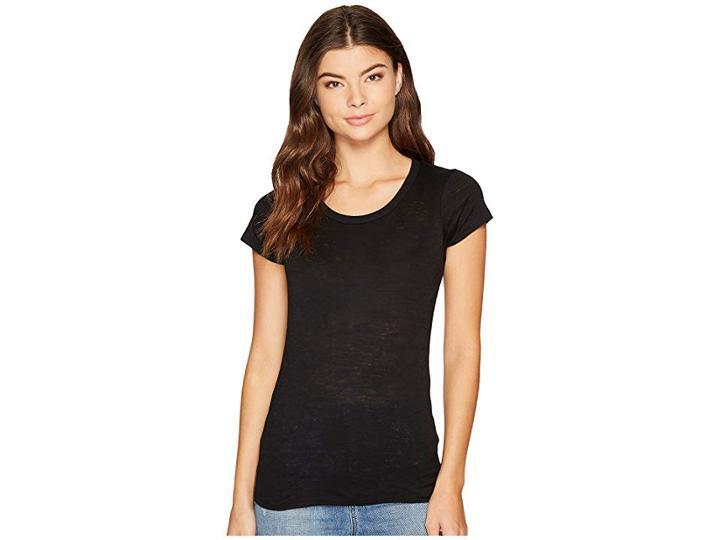 Alternative Perfect Fit Burnout Crew (true Black) Women's Clothing