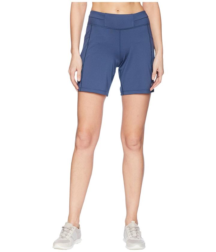 Asics Knit 7 Shorts (dark Blue) Women's Shorts