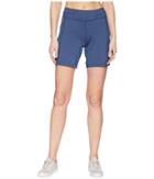 Asics Knit 7 Shorts (dark Blue) Women's Shorts