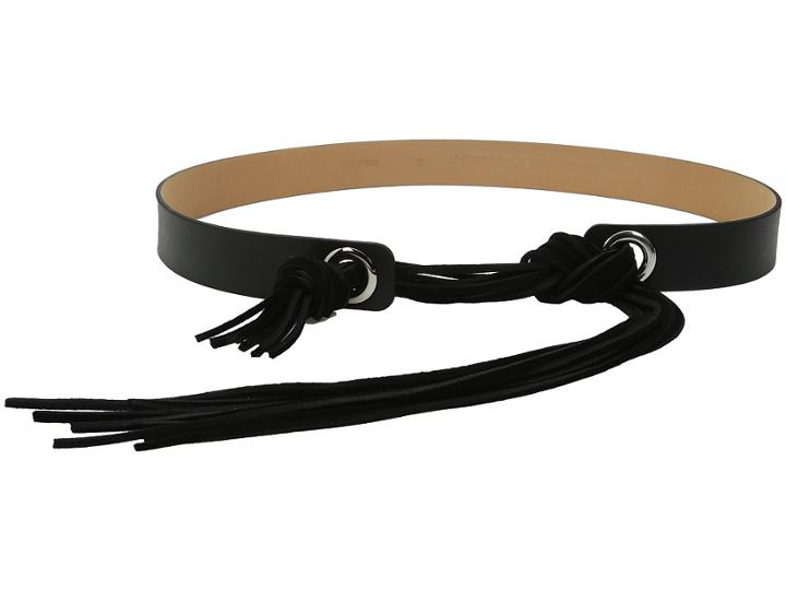 Mcq Fringe Belt (black) Women's Belts