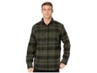 Columbia Deschutes Rivertm Heavyweight Flannel (peatmoss Large Plaid) Men's Long Sleeve Button Up