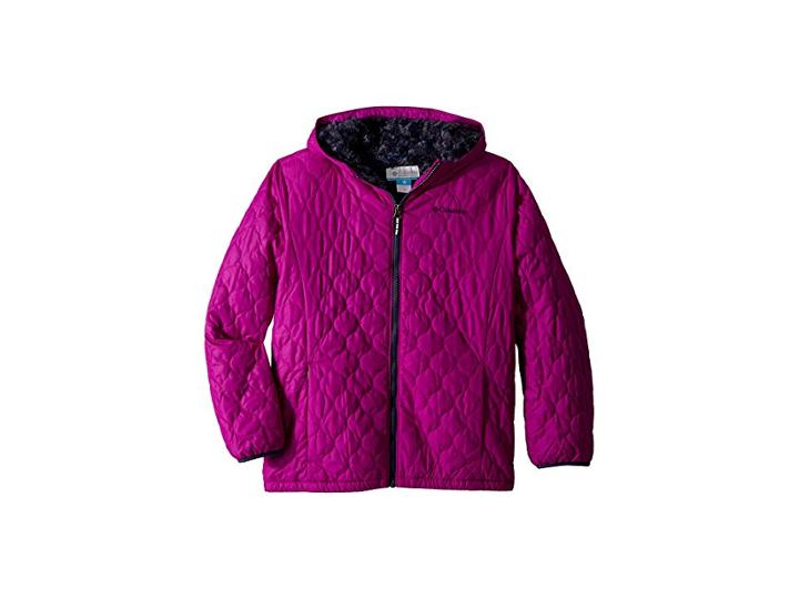 Columbia Kids Bella Plush Jacket (little Kids/big Kids) (bright Plum/nocturnal) Girl's Coat