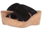 Born Padron (black Suede) Women's Wedge Shoes