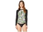 Body Glove Samoa Surf's Up Rashguard (black) Women's Swimwear