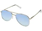 Le Specs Kingdom (bright Gold/blue Grad Revo Mirror) Fashion Sunglasses