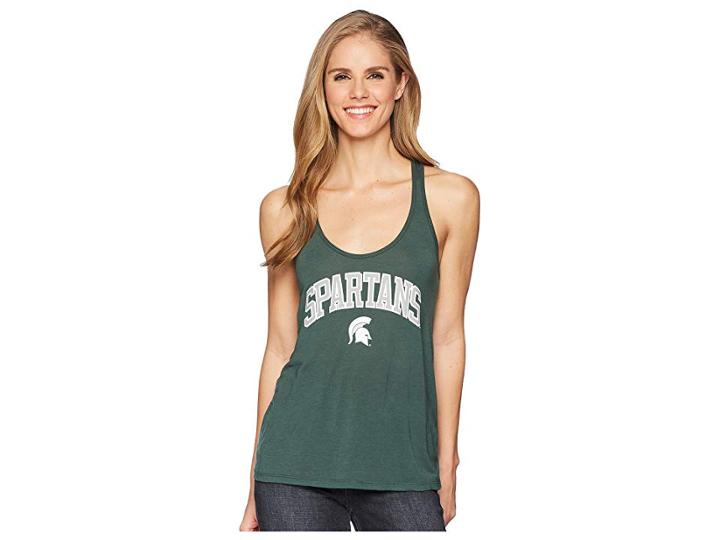 Champion College Michigan State Spartans Eco(r) Swing Tank Top (dark Green) Women's Sleeveless