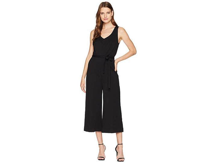 Three Dots Ponte Sleeveless Jumpsuit (black) Women's Jumpsuit & Rompers One Piece