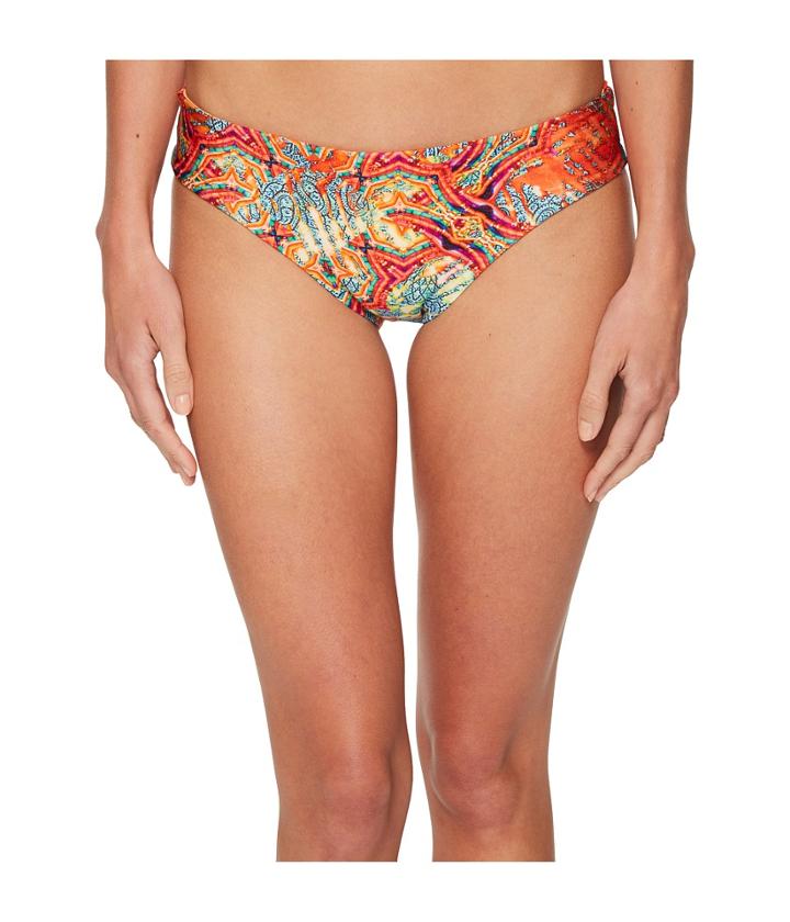 Luli Fama La Bella De Cuba Ruched Bikini Bottom (multi) Women's Swimwear