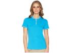 Nike Golf Dry Polo Short Sleeve Texture (equator Blue/flat Silver) Women's Clothing