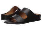 Aquatalia Abbey Slide (black Soft Nappa) Women's Wedge Shoes