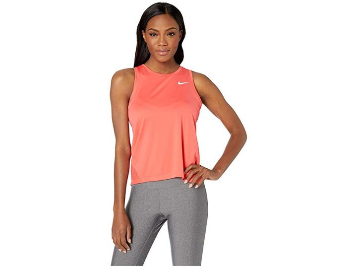 Nike Miler Tank (ember Glow/reflective Silver) Women's Clothing