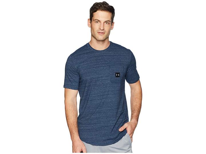 Under Armour Sportstyle Pocket Tee (academy/black) Men's T Shirt