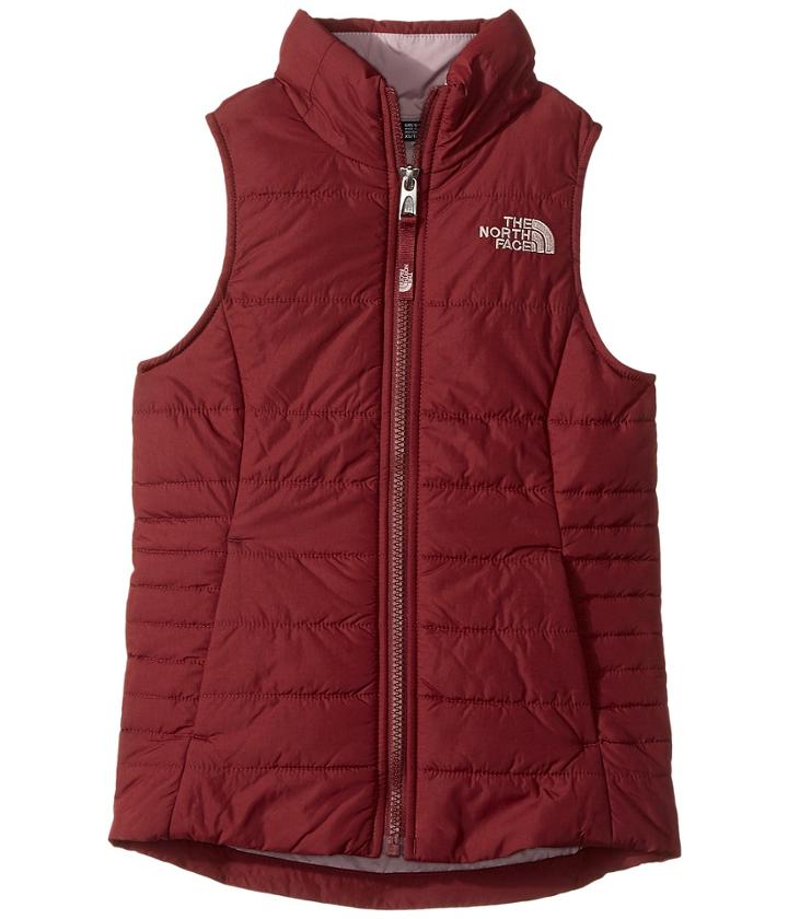 The North Face Kids All Season Insulated Vest (little Kids/big Kids) (zinfandel Red/quail Grey (prior Season)) Girl's Vest