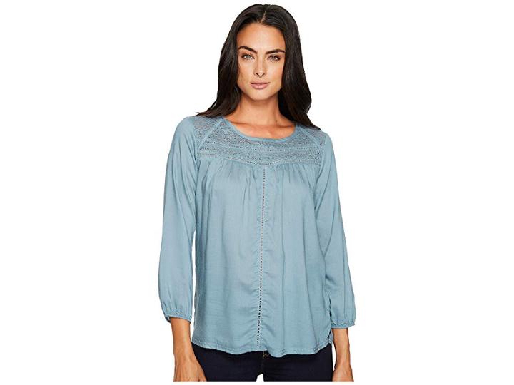 Prana Robyn Top (bayou Blue) Women's Long Sleeve Pullover