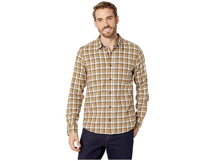 Toad&co Flannagan Long Sleeve Shirt (dark Chino) Men's Long Sleeve Button Up