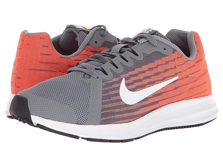 Nike Kids Downshifter 8 (big Kid) (cool Grey/white/hyper Crimson/dark Grey) Boys Shoes