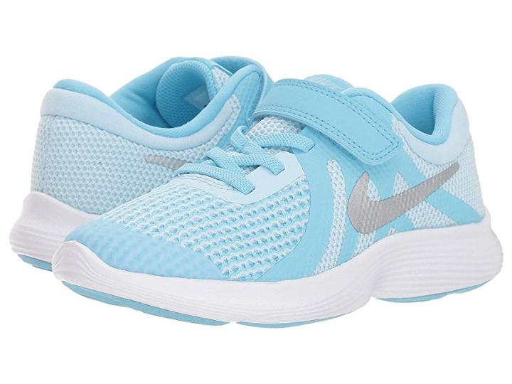 Nike Kids Revolution 4 (little Kid) (cobalt Tint/metallic Silver/blue Chill) Girls Shoes