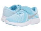 Nike Kids Revolution 4 (little Kid) (cobalt Tint/metallic Silver/blue Chill) Girls Shoes