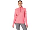 Nike Element 1/2 Zip Top (ember Glow/pink Gaze/reflective Silver) Women's Long Sleeve Pullover