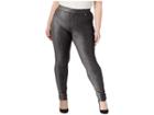 Michael Michael Kors Plus Size Foil Cord Pull-on Leggings (black/silver) Women's Casual Pants