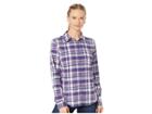 Royal Robbins Thermotech Flannel (blue Depths) Women's Long Sleeve Button Up