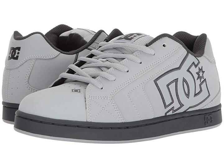 Dc Net (grey/grey/white) Men's Skate Shoes