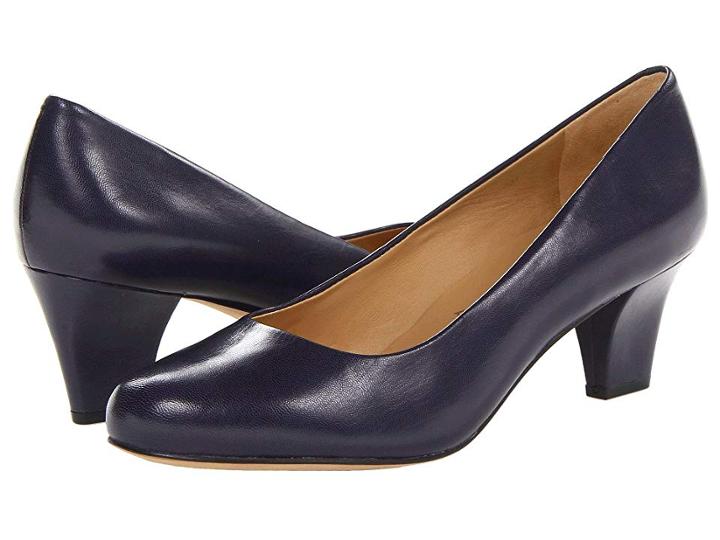 Trotters Penelope (blue Glazed Kid Leather) High Heels