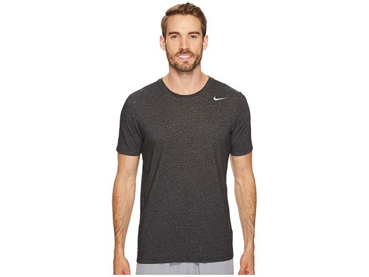 Nike Dri-fittm Version 2.0 T-shirt (black Heather/black Heather/matte Silver) Men's T Shirt