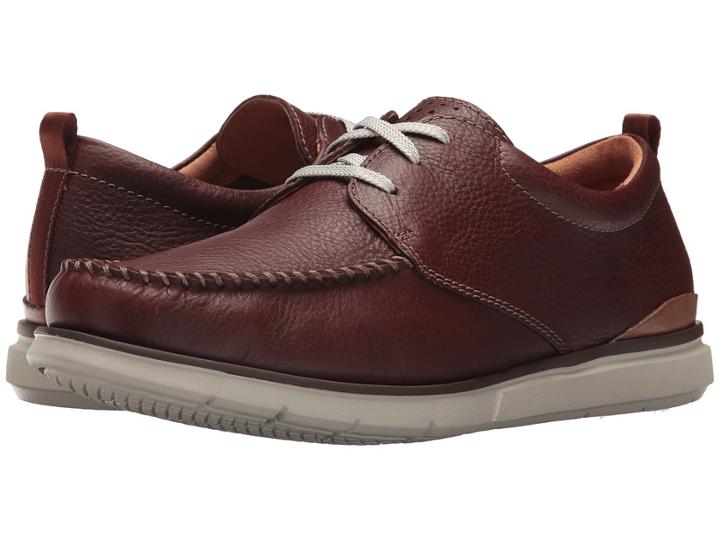 Clarks Edgewood Mix (mahogany Tumbled Leather) Men's Shoes
