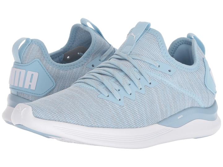 Puma Ignite Flash Evoknit (cerulean/quarry/puma White) Women's Shoes